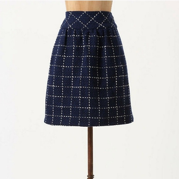 Anthropologie Dresses & Skirts - Anthro Maeve Converging Bits Wool Blend Skirt